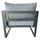 Jet-Line Kreta II Lounge-Set Aluminium hellgrau