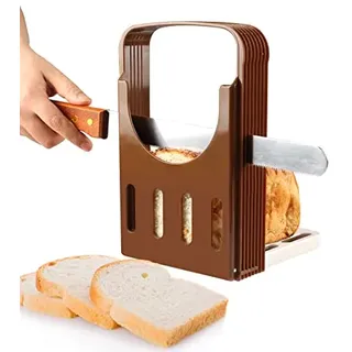 Brotschneidemaschine Manuell Klappbar Brotschneidemaschine Klappbar Verstellbarer Brotschneider mit 4 Stärken, Faltbares Werkzeug für Sandwichmaker