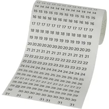 Franken Datumsstreifen magnetisch 12 St. Weiß