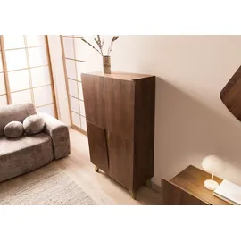 MASSIVMOEBEL24.DE Highboard 100 x 145 x 40 cm Braun