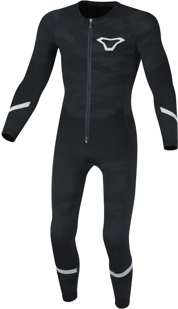 Macna Base Layer Summer 1-Teiler Funktionskombi, schwarz-grau, Größe L XL für Männer