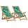 vidaXL Gartenstuhl 61 x 127 x 95 cm grün 2 St.