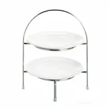 Asa Selection 2-stöckige Etagere A Table Metall Silber Chrom