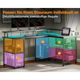 luxuskollektion Gaming LED 2 Steckdosen 2 USB-Ladeanschlüsse