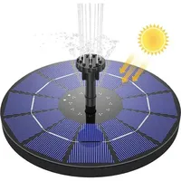 Neuer Solar-gartenbrunnen, Vogelbadbrunnen, 1,4 W, Für Kleine Gartenteiche
