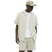 JACK & JONES Coba Stripe Resort Kurzarmhemd - Cedar