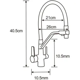 Mexen Enzo 1 Becken-granitspüle mit Abtropffläche und Mischbatterie Duo, Beige - 6506-69-671701-57-G -