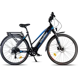 Urbanbiker Viena | Trekking E-Bike | 200KM Reichweite | Blau | 28