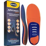 Dr. Scholl’s Advanced Schmerzfrei-Einlagen Herren Damen, robuste orthopädische Einlagen für Arbeits"schuhe & Stiefel, Plantarfasziitis & Fußgewölbestütze, stoßdämpfend, belastbar bis 150 kg, 46-46.5