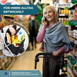 Mobiclinic Einkaufswagen mit Sitz Schwarz 21 L
