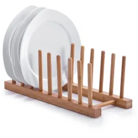 Zeller Tellerständer 34 x 12,5 cm Braun