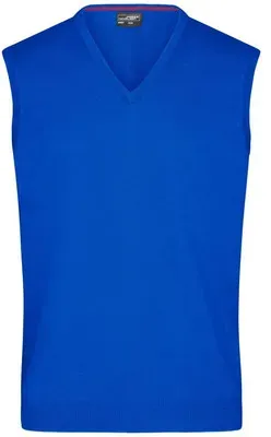Herren V-Pullunder JN657, königs-blau, Größe XXL - blau - XXL