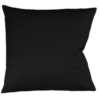 FLEURESSE Kissenbezug Satin 80 x cm Schwarz