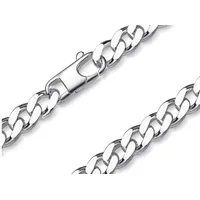 Silberkettenstore Silberkette Panzerkette 8mm, Stärke 2,6mm - 925 Silber, Länge wählbar silberfarben 70cm