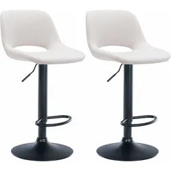 CLP 2er Set Barhocker Camden I Stoff-Bezug