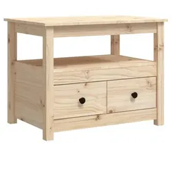 Couchtisch Massivholz Kiefer V13 | vidaXL : Farbe - Natur