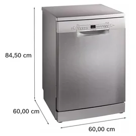 Bosch Serie 2 SMS2HTI02E Geschirrspüler (freistehend, 600 mm breit, Silber)