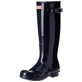 Hunter Damen Original Tall Gloss Wellington Boots Gummistiefel, Blau, 38 EU - 38 EU