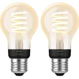 Philips Hue Filamentlampe White Ambiance Standard E27 Doppelpack