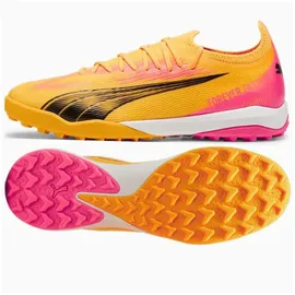 Puma Ultra Ultimate Cage Kunstrasenschuhe Herren Sun Stream/Black/Sunset Glow 43