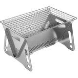 Klappbarer Grill, Tragbare Lagerfeuerstelle, Hochklappbarer Holzkohlegrill, Feuerstelle Aus Edelstahl Für Camping, Picknick, Garten Mit Tasche, Klappbarer Außengrill