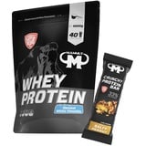 1kg Mammut Whey Protein Eiweißshake - Set inkl. Protein Shaker, Riegel, Powderbank oder Tasse (Coconut White Chocolate, Mammut Protein Bar - Salty Peanut)