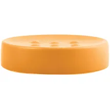 Spirella Seifenschale Steinoptik dekorative Badausstattung Seifenablage Tube Maße: 11 x 11 x 3 cm-Gelb matt, Yellow