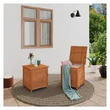 furnicato Gartenbox Outdoor-Kissenbox Braun 50x50x56 cm Massivholz Tanne braun