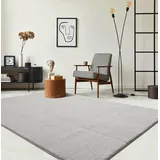 The CarPET Teppich THE CARPET "kuschelig & Super Soft, Anti-Rutsch Unterseite", beige (sand), B:140cm H:16mm L:200cm, Polyester, Teppiche, Teppich, Waschbar bis 30 Grad, Felloptik, Wohnzimmer Teppich, Kundenliebling