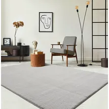 The CarPET Teppich THE CARPET "kuschelig & Super Soft, Anti-Rutsch Unterseite", beige (sand), B:140cm H:16mm L:200cm, Polyester, Teppiche, Teppich, Waschbar bis 30 Grad, Felloptik, Wohnzimmer Teppich, Kundenliebling