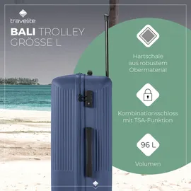 Travelite Bali Trolley 77 cm blau