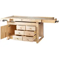 Holzmann Maschinen Hobelbank Holz 210 x 81,5 x 78 cm braun