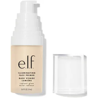 e.l.f. Illuminating Face Primer, Seidiger Makeup Primer Für Einen strahlenden Glanz, Füllt Feine Linien Auf Und Verfeinert Den Teint, Vegan & Tierversuchsfrei, Klein, 14 g