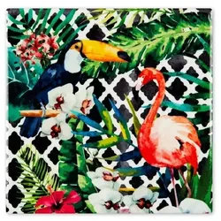 Excelsa Untersetzer Tropical Chic Keramik 15x1x15 cm Bunt