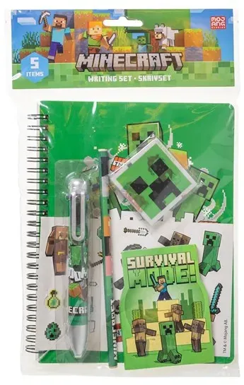 MINECRAFT Writing Set w/ multi-col. pen