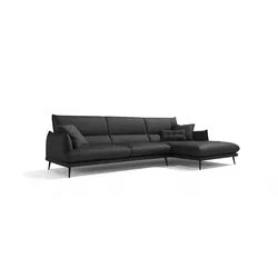 Ecksofa EGOITALIANO "FUNNY, hochwertiges und aktuelles Design, bequeme Rückenlehne", schwarz, B:265cm H:90cm T:225cm, Sofas, hochwertiger Sitzkomfort, L-Form