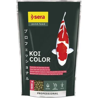 sera KOI Professional Color Farbfutter 1000 g | Koi-Fischfutter für perfekte Farben | Für Temperaturen über 8°C | Unterstützt das Wachstum von Kois | Geringere Wasserbelastung | Weniger Algen