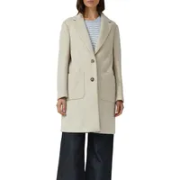 s.Oliver Softer Mantel mit Reverskragen und aufgesetzten Taschen - beige - 40