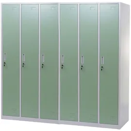 MCW Preston T829-6-H Garderobenschrank 180 x 180 x 50 cm grün
