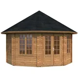 Palmako Pavillon Hanna 5,03 x 3,71 m Braun