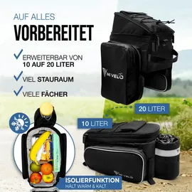 MIVELO Gepäckträgertasche Keanu grau