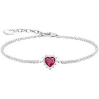 Thomas Sabo A2188-013-10-L19V Damen Herz-Armband, Romance Silber