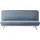 Beliani Schlafsofa Stoff 2-Sitzer Blau
