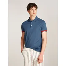 Tommy Hilfiger Poloshirt INTERLOCK SLEEVE DETAIL REG POLO blau XXXL