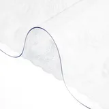 Vevor transparente PVC-Tischdecke, wasserdichte Tischdecke, 106,7 x 198 cm, Schreibtischschutz