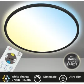 Briloner LED Panel Slim 1 schwarz Ø 42 cm