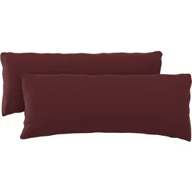 sit&more Polsterauflage 65 x 25 x 10 cm rot 2-tlg.