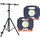 WS24 2x Akku LED-Baustrahler 2.500 Lumen (COB) 25 W inkl. Stativ