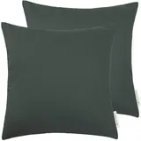 Tom Tailor Kissenbezug Dove 2 St. 50 x 50 cm anthrazit