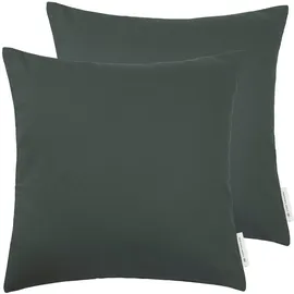 Tom Tailor Kissenbezug Dove 2 St. 50 x 50 cm anthrazit